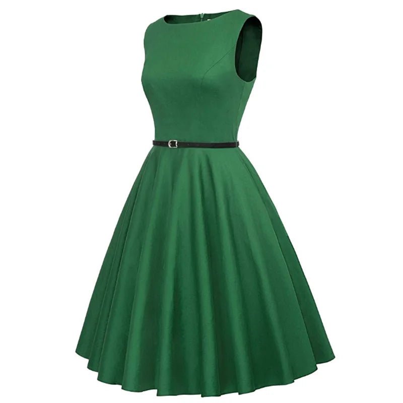 Années 50 Robe Évasée Pin Up Hepburn - Ma Penderie Vintage