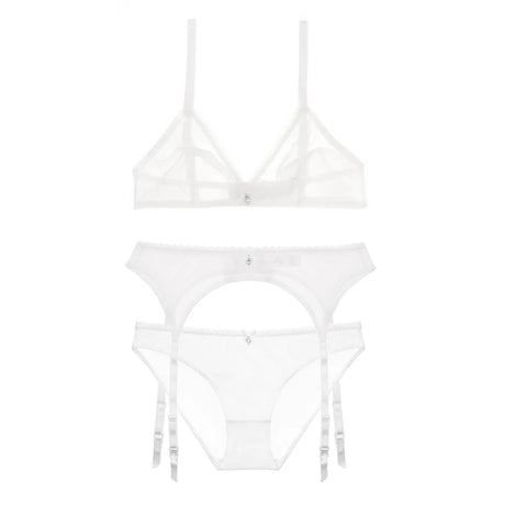 Années 70 Ensemble Soutien-Gorge et Jarretière Rétro - Ma Penderie Vintage