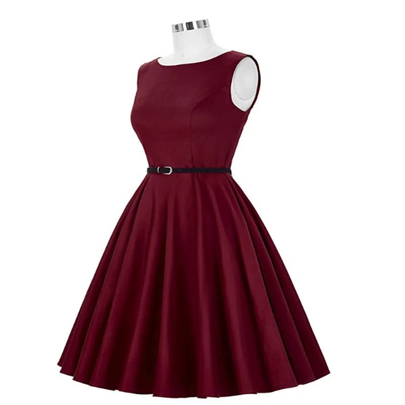 Années 50 Robe Évasée Pin Up Hepburn - Ma Penderie Vintage