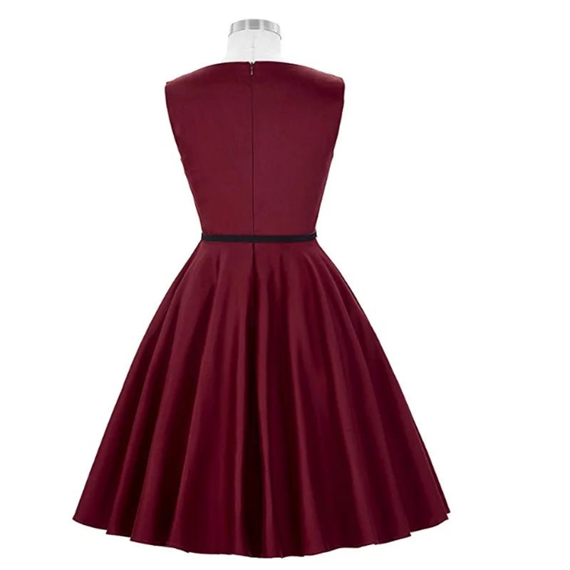 Années 50 Robe Évasée Pin Up Hepburn - Ma Penderie Vintage