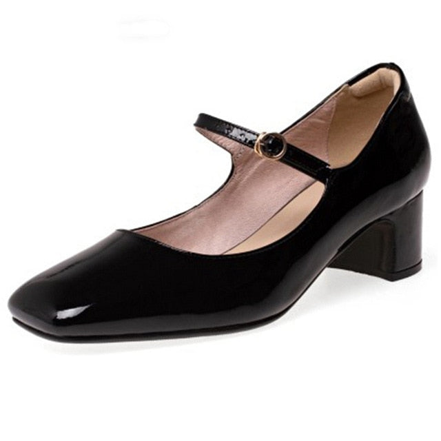 <tc>1960's</tc> Retro Leather Shoes <tc>M</tc>ary Jane