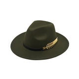 <tc>1980's</tc> Vintage Fedora Hat with Gold Feather