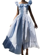Années 60 Robe d’été À Volants En Popeline - Ma Penderie Vintage