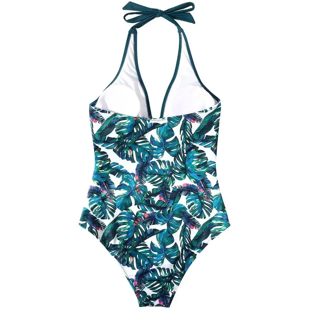 <tc>1980's</tc> Printed One Piece Swimsuit