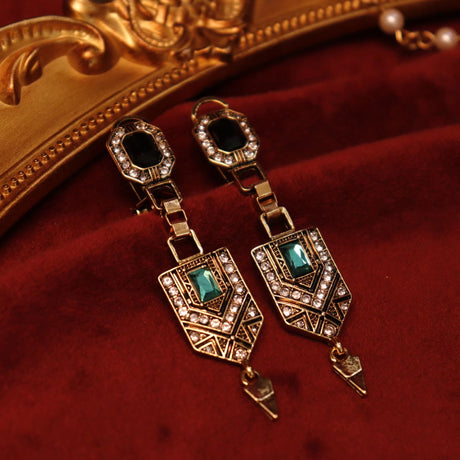 Années 20 Boucles d'oreilles Pendantes Art Deco Gatsby