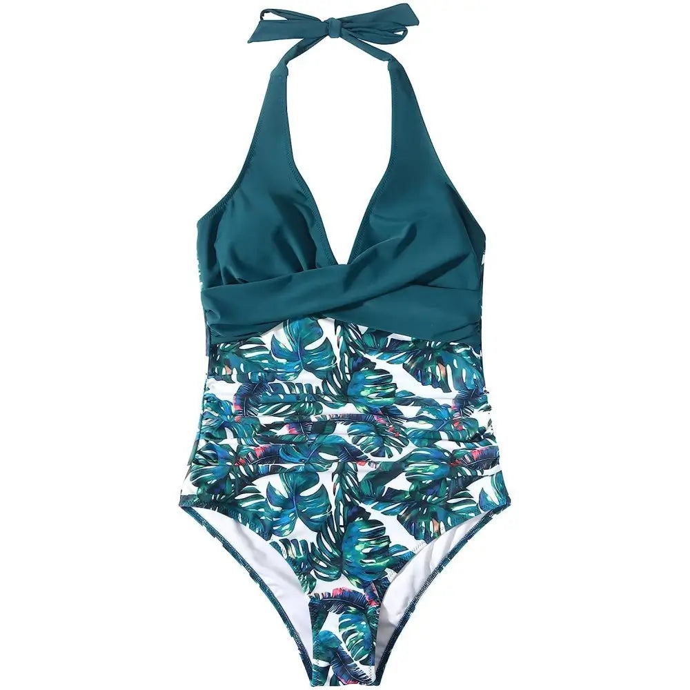 <tc>1980's</tc> Printed One Piece Swimsuit