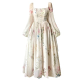 <tc>1960's</tc> Dress <tc>M</tc>idi Provence Print <tc>Glamour</tc>