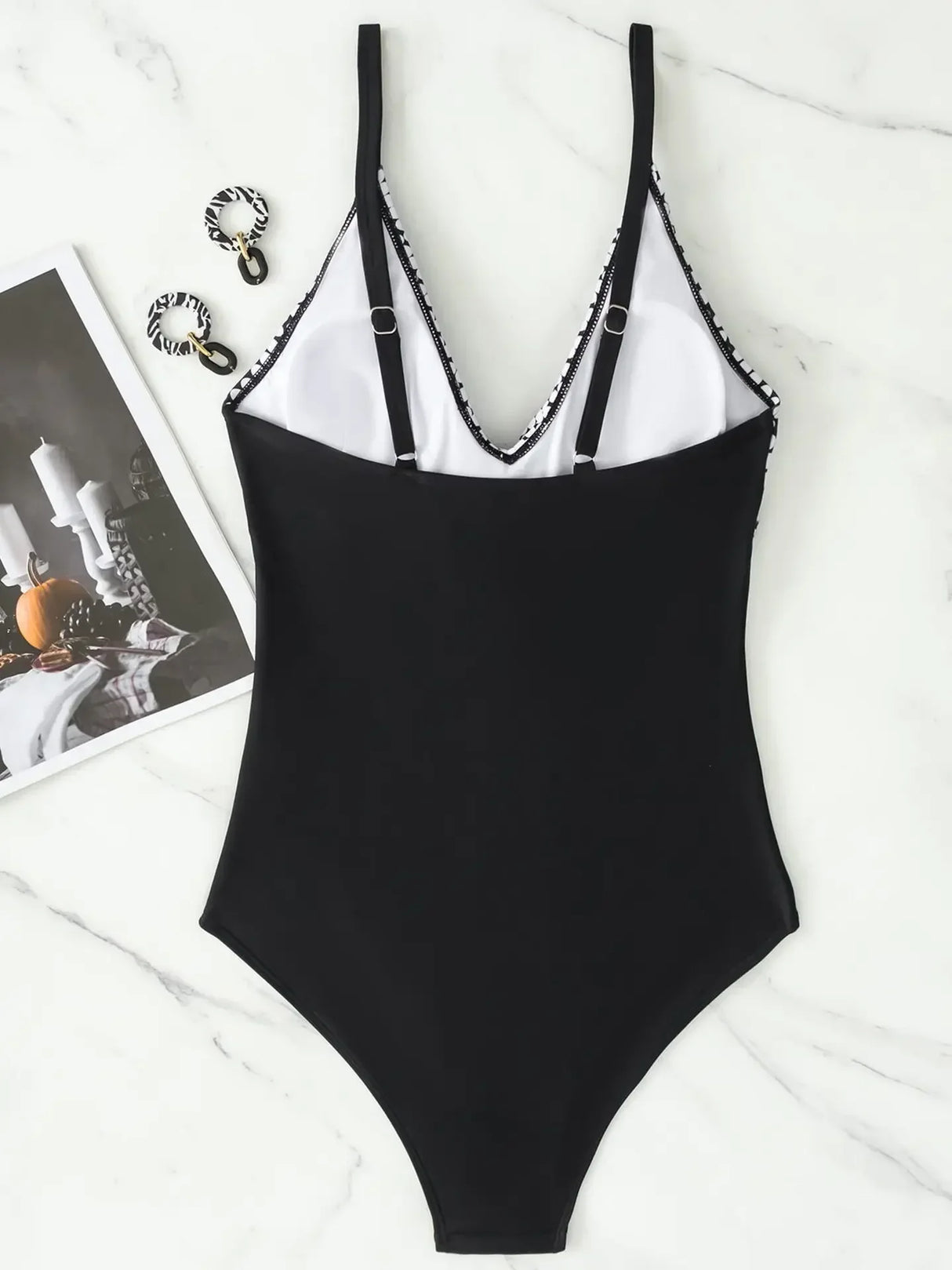 <tc>1980's</tc> Printed One Piece Swimsuit