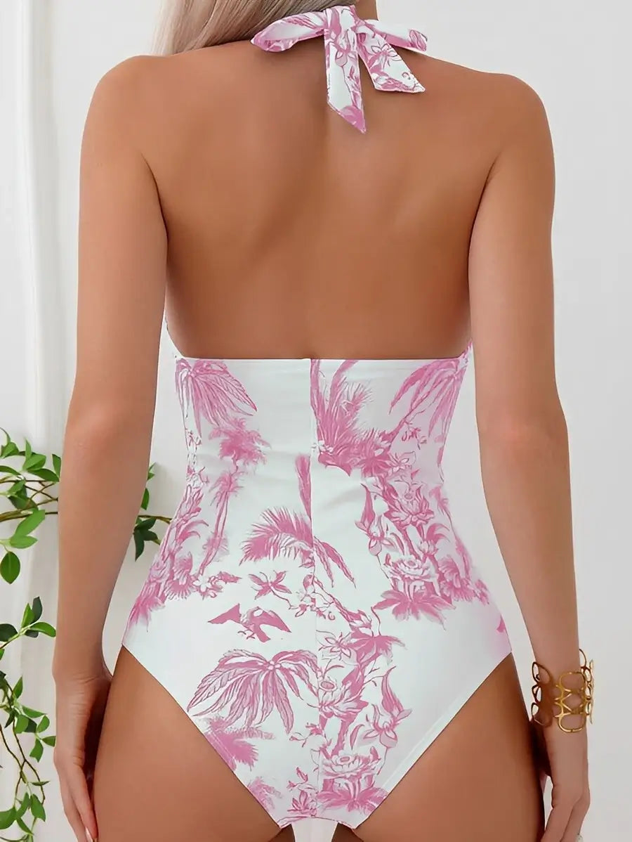 Années 60 Maillot De Bain Rétro Imprimé Floral - Ma Penderie Vintage
