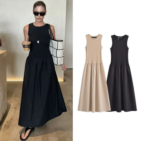Dresses Summer Women's 2025 New Chic Slim Simple Elegant Holiday Dress Street Women's Comfortable Youth Dress - Ma Penderie Vintage