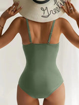 <tc>1980's</tc> Printed One Piece Swimsuit