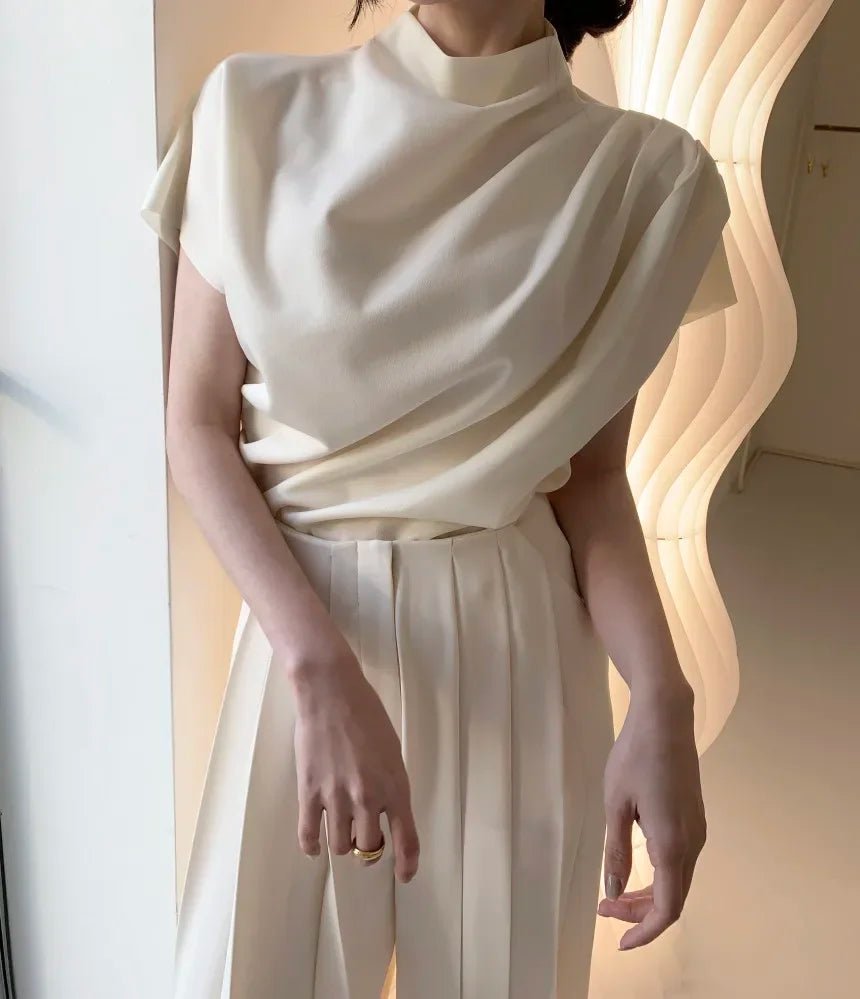 Années 80 Glamour Pantalon Palazzo Plissé - Ma Penderie Vintage