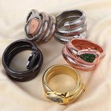 Années 80 Montre Bracelet Triple Serpent - Ma Penderie Vintage