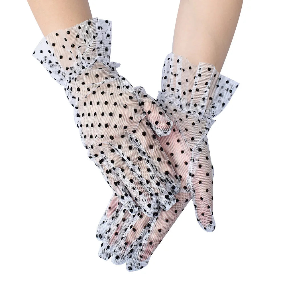 Années 50 Gants À Pois Pin Up Glamour