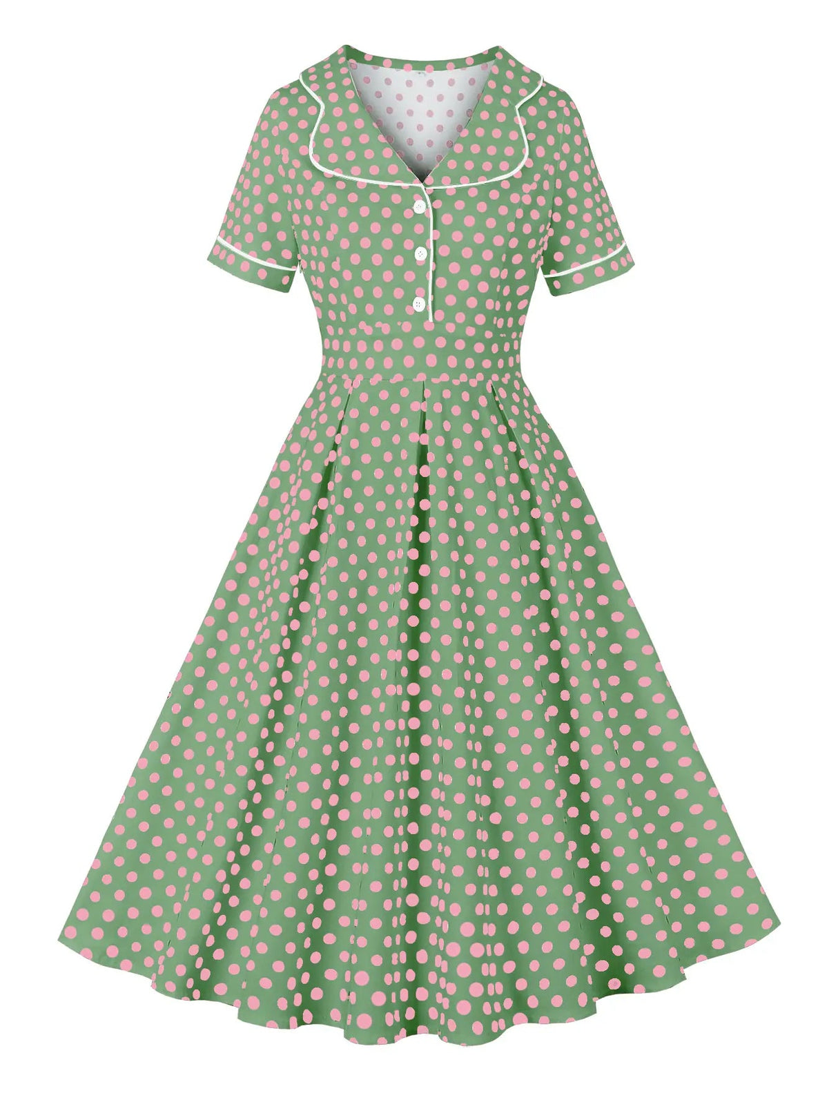 Années 50 Robe De Jour Imprimée Mad Men - Ma Penderie Vintage