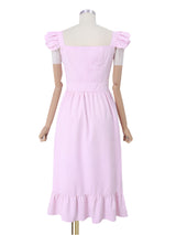 <tc>1960's</tc> Poplin Ruffled Summer Dress