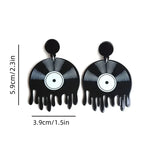 Années 60 Boucles d'oreilles Vinyles Rockabilly