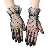 Années 50 Gants À Pois Pin Up Glamour