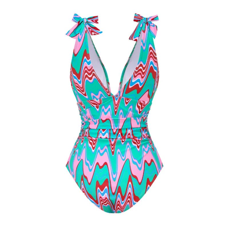 Année 70 Maillot De Bain Imprimé Funky Soul - Ma Penderie Vintage
