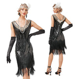 Années 20 Robe De Soirée Gatsby Franges - Ma Penderie Vintage