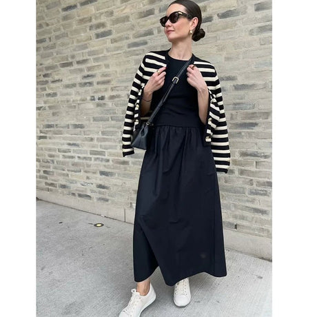 Dresses Summer Women's 2025 New Chic Slim Simple Elegant Holiday Dress Street Women's Comfortable Youth Dress - Ma Penderie Vintage