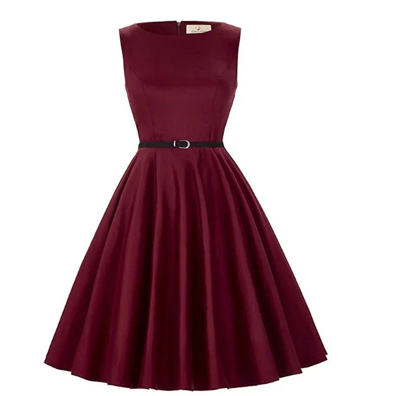 Années 50 Robe Évasée Pin Up Hepburn - Ma Penderie Vintage