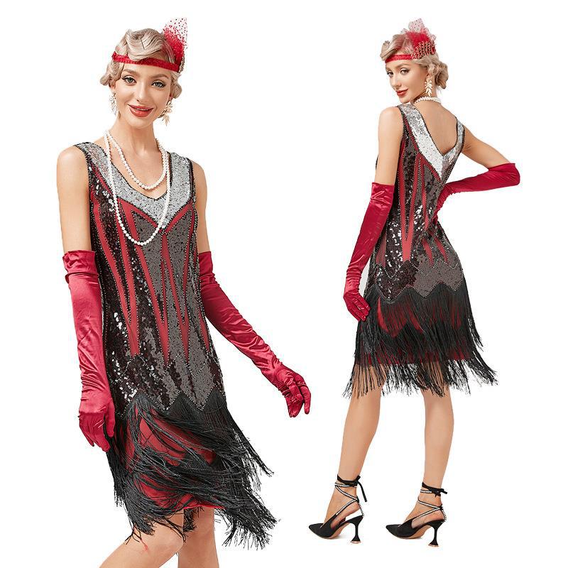 1920's Fringed Gatsby Party Dress – Ma Penderie Vintage
