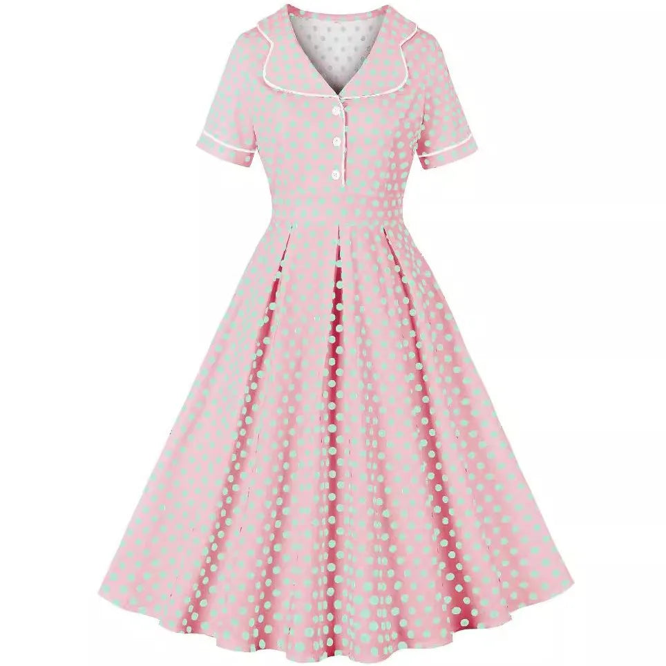 Années 50 Robe De Jour Imprimée Mad Men - Ma Penderie Vintage