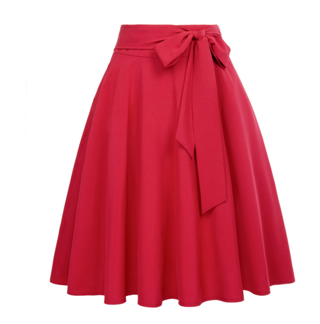 <tc>1960's</tc> Classic Circle Skirt With Bow