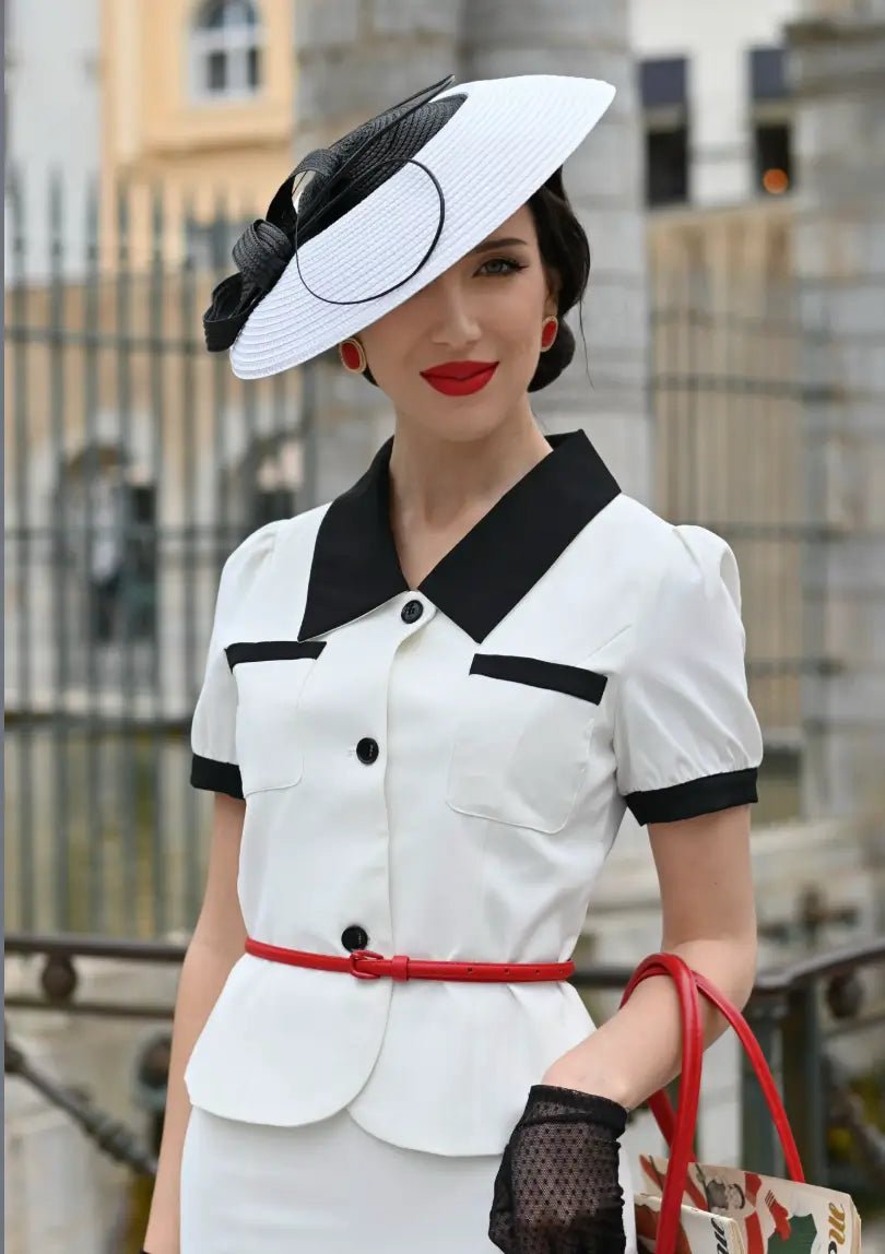 Années 40 Ceinture Fine En Cuir Rétro - Ma Penderie Vintage