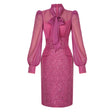 Années 60 Robe Cocktail Fuchsia Bardot - Ma Penderie Vintage