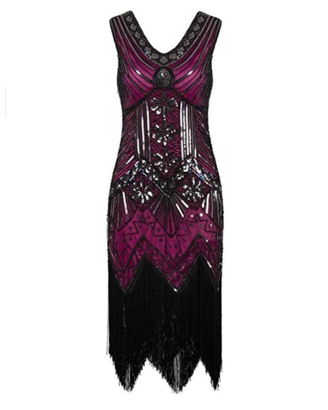 <tc>1920's</tc> Retro Sequin Evening Dress The Great Gatsby