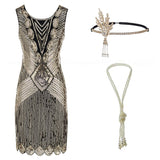 <tc>1920's</tc> Art Deco Chicago Dress and Accessories Outfit