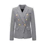 Années 80 Veste de Blazer Rétro Double Boutonnage