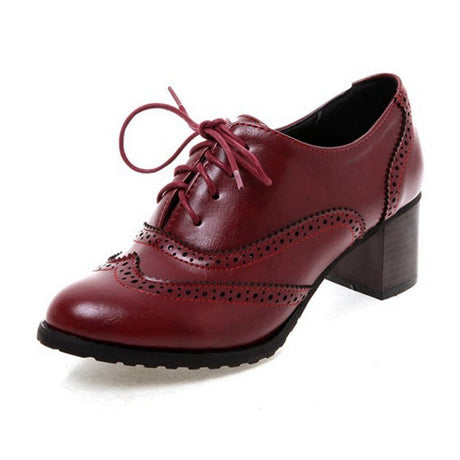 Années 40 Chaussures À Talon Rétro Oxford - Ma Penderie Vintage