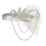 Années 20 Headband Charleston Paillettes et Plumes