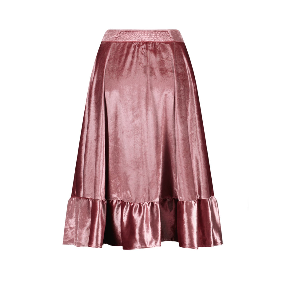 1940 s Retro Romantic Velvet Skirt