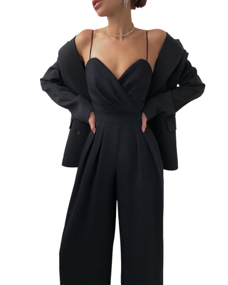 Années 80 Combinaison Pantalon Palazzo Glamour - Ma Penderie Vintage