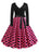 Années 50 Robe Évasée Rétro À Pois Lucille - Ma Penderie Vintage