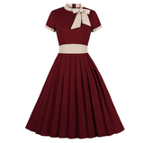 <tc>1940's</tc> Retro Vintage Bow Dress