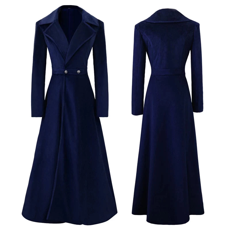 Années 40 Manteau Long Vintage En Velours - Ma Penderie Vintage