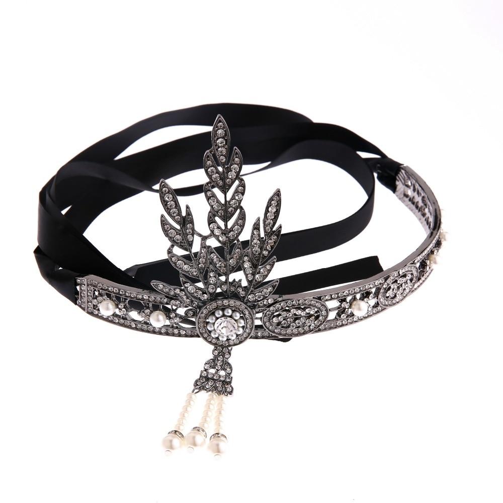 Headband turban hiver perles années 20 rétro glamour coiffure Headband turban hiver perles années 20 rétro glamour coiffure
