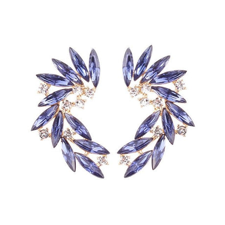 Années 50 Boucles d’Oreilles Strass Cocktail - Ma Penderie Vintage
