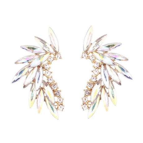 Années 50 Boucles d’Oreilles Strass Cocktail - Ma Penderie Vintage