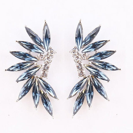 Années 50 Boucles d’Oreilles Strass Cocktail - Ma Penderie Vintage