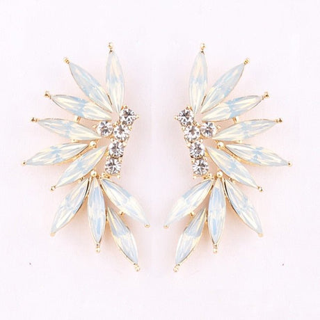 Années 50 Boucles d’Oreilles Strass Cocktail - Ma Penderie Vintage