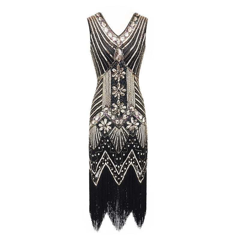 <tc>1920's</tc> Retro Sequin Evening Dress The Great Gatsby