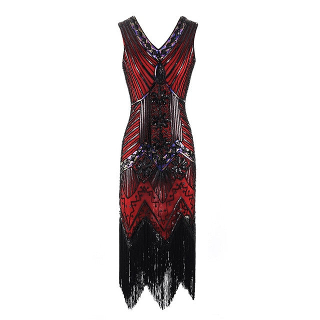 <tc>1920's</tc> Retro Sequin Evening Dress The Great Gatsby