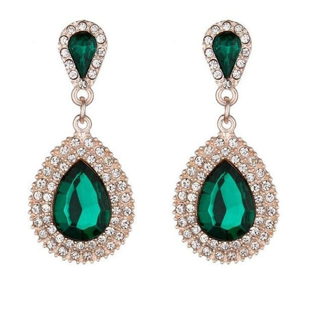 Années 50 Boucles d'oreilles Soirée En Strass - Ma Penderie Vintage