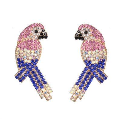 Années 60 Boucles d'Oreilles Soirée À Strass - Ma Penderie Vintage
